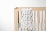 MOM'S HOME Organic Muslin Cotton Baby Swaddle Blanket (Multicolour, Large Size, 100 x 100 cm) - Pack of 2 - Fast Shipping to USA & Canada - Image 3