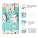 TIDY SLEEP New Born Baby Bedding/Gadda Bed Set for Babies with 2 Side Bolster & Head Pillow | Baby Sleeping Bed for 0 to 12 Months (Our Mission) - Fast Shipping to USA & Canada - Image 4