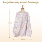 A Baby Cherry - Nursing Cover, Nursing Covers for Feeding Mom, Feeding Cover Breastfeeding Mother, Feeding Cover for mom, Multi-Use, Breathable, 360 Full Privacy (Yellow) - Fast Shipping to USA & Canada - Image 4