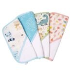TIDY SLEEP Muslin Baby Face Cloth for New Born Baby (Washable, Reusable Extra Soft Baby Face Towel) Assorted Colour (4) - Fast Shipping to USA & Canada - Image 3