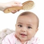 A Baby Cherry - 3 Piece Premium Baby Brush & Comb Set | Wooden Baby Comb Hair for New Born & Natural Fiber Hair Brush for Toddler - Fast Shipping to USA & Canada - Image 6