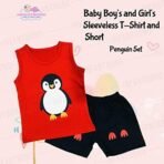 Infantbond Sleeveless Cotton Set (3-4Y, Penguin) ? Fast Shipping to USA & Canada - Image 4
