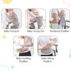 1st Step 5 in 1 Hip Seat Baby Carrier with 5 Carry Positions, Detachable Hip seat, Padded Waist Belt for 4 to 36 Months Baby, Adjustable New-Born to Toddler Carrier, Max Weight Up to 16 Kgs (Red) - Fast Shipping to USA & Canada - Image 4