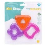 1st Step 3pcs Pack bpa Free Water Filled Multicolored teether (Multi) - Fast Shipping to USA & Canada - Image 6