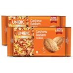 Unibic Cashew Badam Cookies, 450gm (Pack of 2) | Nutty Goodness in Every Bite | Your Favorite Teatime Snack | 900gm - Fast Shipping to USA & Canada - Image 2