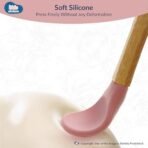 Kids Station 3 Piece BPA-Free Silicone Baby Feeding Set - Baby Plate - Spoon and Bowl - Make Mealtime Fun - Microwave Safe - Unbreakable Eco-Friendly - Organic & Natural (Plate (Set of 3), Pink) - Fast Shipping to USA & Canada - Image 4