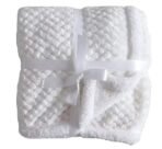 First Kick New Born Super Soft Baby Blanket Wrapper Sheet Cum Baby Blanket for Baby Boys, Baby Girls, Babies (100cm x 80cm, Bleach White, Fleece, lightweight) - Fast Shipping to USA & Canada - Image 2