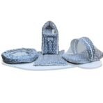 Infantbond Cotton Baby Nest & Carry Bag Bedding (Crown Grey) ? Fast Shipping to USA & Canada - Image 2