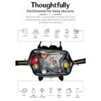 StarAndDaisy Diaper Bags for Mom/Maternity Bags for Mother and Baby with Multi Compartments, Insulated Bottle Pockets, Waterproof, 30L capacity - Black Grey - Fast Shipping to USA & Canada - Image 4