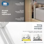 Kids Station Bed Rail for Baby Safety (6ft x 2.6ft), 180cm x 80cm, Safety, Adjustable Height, Foldable Safeguard for Baby Proofing King Size Bed (6'0", 1 Side, Grey) - Fast Shipping to USA & Canada - Image 5