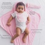 TIDY SLEEP Baby Swaddle Wrappper Adjustable for Newborn || 100% Cotton Soft || Newborn Blanket for 0-3 Months (Green Wild City) - Fast Shipping to USA & Canada - Image 4