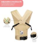 haus & kinder Enlace Baby Carrier Soft,Breathable & Lightweight Infant Carrier For Newborns & Toddlers Hands-Free,Adjustable Straps,(Age 0-18M,Weight 3.2-11.3 kg) Machine Washable,Easy to Wear (Beige) - Fast Shipping to USA & Canada - Image 6