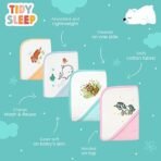 TIDY SLEEP Cotton Hooded Bath Towels for Newborn Baby Wash Cloth for Babies Extra Soft Bathing Towel Infants Toddlers,(Pack of 1) Peach, L-75cm X B-75cm - Fast Shipping to USA & Canada - Image 7