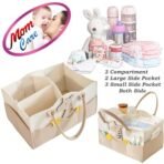 MOM CARE Baby Diaper Storage Organizer Nappies Bag For Mother Stylish Storage Bag For All Newborn Baby Products Nursery Basket -Brown - Fast Shipping to USA & Canada - Image 7