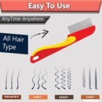 TEMPERIA (1 pcs) Lice Comb for Women, Men & Kids Hair - Nits, Dandruff & Lice Eggs Remover Products - Hair Lies Removal Comb for Head - Premium & Ergonomic Design (Random Colors) (MN02) - Fast Shipping to USA & Canada - Image 7