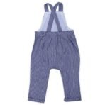haus & kinder 100% Cotton Baby Boy Dungaree with Full Sleeve Tshirt for 3-6 Months (White and Navy) - Fast Shipping to USA & Canada - Image 7
