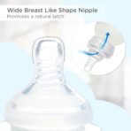 Mee Mee BPA-Free Baby Feeding Bottle, Eazy Flo Technology, Anti-Colic Valve, 0-3 Years (Blue, 130 ML (Pack of 2)) - Fast Shipping to USA & Canada - Image 3