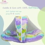 Infantbond Baby Bed with Net & Bedding Set (Purple Star) ? Fast Shipping to USA & Canada - Image 7