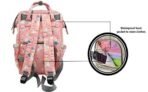 MOM CARE Waterproof Mother Bag for Babies, Diaper Bag for Baby, Maternity Travel Backpack Spacious Cushioned Shoulder Strap Many Compartment Multi Utility Large.(Pink) - Fast Shipping to USA & Canada - Image 5