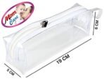 MOM CARE Transparent Pencil Pouch, School Pencil Box with Zipper, Students Pencil case Large Capacity, Makeup Pouch, Stationery Bag for Students Girls Adults Office Transparent - Fast Shipping to USA & Canada - Image 3