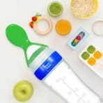 Mee Mee Squeezy Silicone Spoon Food Feeder for Babies of 6 to12 Months with in-Built Stand | BPA Free Material with Food Grade Silicone Tip (Blue) - Fast Shipping to USA & Canada - Image 4