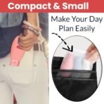 Temperia (3pcs Squeeze Bottles for Toiletries - Travel Essentials Accessories Toiletry Kit for Women & Men - Silicon Travelling Empty Small Containers Organizer for Lotion, Shampoo, Oil - Mix colour - Fast Shipping to USA & Canada - Image 6