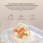 StarAndDaisy Soft Silicone Teether for 6 to 12 Months, Teether for Baby with Natural Organic Freezer Safe for Infants and Toddlers, Silicone Baby Teethers.(Mball-Yellow-Multicolor) - Fast Shipping to USA & Canada - Image 6