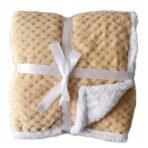 First Kick New Born Baby Blanket Pack of Wrapper Sheet Baby Blanket for Baby Boys, Baby Girls, Babies (100cm x 75cm, Light Beige) - Fast Shipping to USA & Canada - Image 2