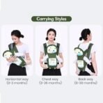 StarAndDaisy Baby Carrier for 0 to 3 Year Baby/Baby Carrier with 9-in-1 Adjustable/Baby & Toddler Carrier Sling with Hip Seat/Large Storage & Phone Pocket -Green - Fast Shipping to USA & Canada - Image 5