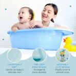Mee Mee Micro Fiber Baby Bath Towel for New Born | Wash Cloth, Quick Absorbent, Extra Soft Cotton Towels for Kids/Toddlers/Infants/Babies, Pack of 1(Blue) 70X110 CM - Fast Shipping to USA & Canada - Image 6