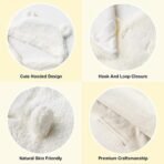 First Kick Baby Blankets New Born Pack of Double Layered Wrapping Sheet Cum Wrapper Durable Fleece Polyester Blanket Pink White - Fast Shipping to USA & Canada - Image 6