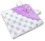 First Kick Baby Blankets Combo Pack of Hooded Fur Wrapper, top Sheet Crib Blanket for Baby Boys and Baby Girls, Pack of 2 Sky Blue Purple - Fast Shipping to USA & Canada - Image 6