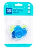 Mee Mee Multi-Textured Soft Silicone Teether, Blue - Fast Shipping to USA & Canada - Image 3