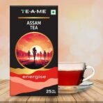 TE-A-ME Energise Assam Tea - 25 Teabags | Tea Bags | Diwali Gift - Fast Shipping to USA & Canada - Image 6