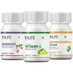 INLIFE Natural Immunity Boosters - 60 x 3 Vegetarian Capsules - Fast Shipping to USA & Canada