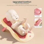StarAndDaisy Baby Bath Tub Seat for Infant & Toddler ? Non-Slip Bathing Chair with Safety Backrest, Strong Suction & Comfortable Design for Baby Bath Time - Blue - Fast Shipping to USA & Canada - Image 4