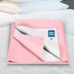 Mee Mee Reusable Water Proof Cotton Bed Protector Sheet/Extra Absorbent Mat/Dry Sheets/Urine Sheet/Dry Mat (70CmX100Cm) (Medium, Pink) - Fast Shipping to USA & Canada - Image 4