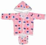 First Kick Unisex-Child Cotton Printed Presents Summer Wear Baby Clothes 5Pcs Sets Baby Cotton/Summer Suit Infant Clothes First Gift for, Multi - Fast Shipping to USA & Canada - Image 3