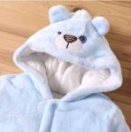 First Kick Baby Wearable Sleeping Bag New Born Hooded Snap Button Closer Security Bag (12-18 Months, Sky Blue) - Fast Shipping to USA & Canada - Image 4