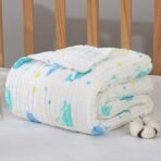 MOM'S HOME Baby Super Soft Absorbent Muslin 6 Layer wash Towel- 100X100 CM - (0-3 Years)- Designer Printed - Any Design - Fast Shipping to USA & Canada - Image 4