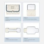 Tidy Sleep Portable Diaper Changing Mat/Pad for Newborns & Infants Baby 0-24 Months Light Weight, Portable, Water Proof (Galactic Love) - Fast Shipping to USA & Canada - Image 5