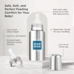 Mee Mee Baby Steel Feeding Bottle 240ml | Baby Milk Bottle with Advanced Anti Colic Valve, BPA Free, Soft Silicone Teat, Wide Neck for Babies/Infants/Newborns of 0-2 Years - Fast Shipping to USA & Canada - Image 3
