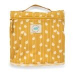 Tidy Sleep Baby Portable Diaper Changing Mat - Waterproof, Foldable Travel Mat with Storage Pockets & Soft Padding Pillow-Easy-to-Carry Changing Station Organizer for Newborns & Toddlers (Golden Petals) - Fast Shipping to USA & Canada - Image 2