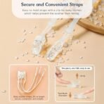 StarAndDaisy Umbrella Shape Baby Silicone Soother for 6 to 18 Months with Travel Case Teething Toy for Babies, Soother for Infants Sore Gums - Blue - Fast Shipping to USA & Canada - Image 4