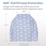 a baby cherry-Nursing Cover, Nursing Covers for Feeding Mom, Feeding Cover Breastfeeding Mother, Feeding Cover for Mom, Multi-Use, Breathable, 360 Full Privacy (Grey),1 Count - Fast Shipping to USA & Canada - Image 5