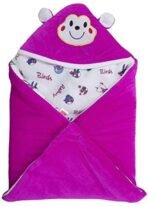 First Kick Baby Blankets Newborn Pack of Super Soft Baby Wrapper Durable Velvet Cum Baby Sleeping Bag for Baby Boys, Baby Girls, Babies (66cm x 66cm, 0-6 Months) Wine - Fast Shipping to USA & Canada - Image 2