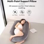 StarAndDaisy Pregnancy Pillow for Women/Baby Maternity Pillow for Sleeping J Shape for Mothers/Pregnancy Pillows for Back, Belly, Legs & Hip Support, Nursing & Maternity Pillow - Fast Shipping to USA & Canada - Image 3