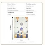 StarAndDaisy Play Mat for Babies, Toddlers & Infants/Baby Mats for Floor with Double Sided Water Proof/Baby Play Mat for Kids Reversible & Foldable Design|Multicolor(Elephant +Traffic) - Fast Shipping to USA & Canada - Image 7