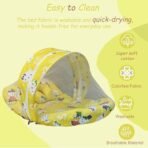 Infantbond Born Baby Bed with Net & Carry Bag (Yellow Teddy) ? Fast Shipping to USA & Canada - Image 5