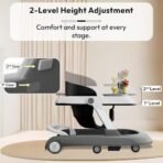 StarAndDaisy Baby Walkers For 6-24 Month Baby Boy Girl/Walker For Kids For 1 Years With Adjustable Height, Musical Tray/WalkerBaby With Brakes Prevant from Falling,Light Grey - Fast Shipping to USA & Canada - Image 4